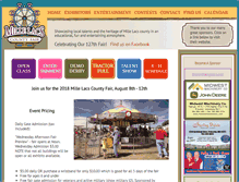 Tablet Screenshot of millelacscountyfair.com